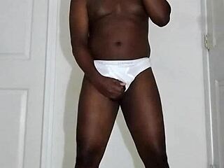 First Masturbation In Months? White Underwear Solo Tease!