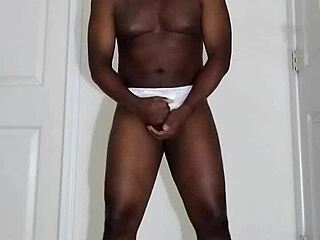 First Masturbation In Months? White Underwear Solo Tease!