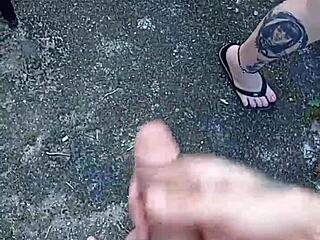 Blonde Brazilian Blowjob Milk Quintal Garden