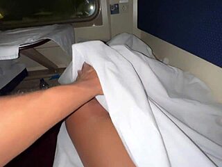 A girl wakes on public train to stranger's cock in her wet pussy.