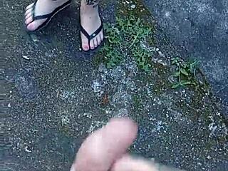 Blonde Brazilian Blowjob Milk Quintal Garden