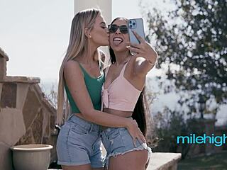 imagine your girl getting licked to orgasm by shy stepsis in lesbian mutual masturbation