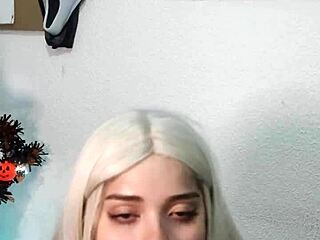 intense halloween deepthroat makes wellington explode in witch's mouth