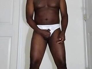 First Masturbation In Months? White Underwear Solo Tease!