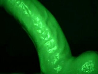 sticky latex glove dildo tease handjob slimy cumshot