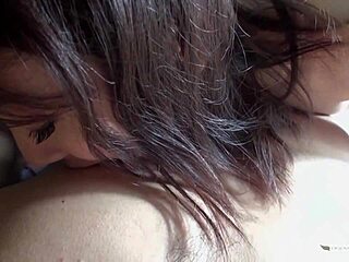 Shower-Fresh Asian Milf Meets Surprise Big Cock Thrusts