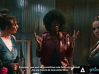 10 milfs gangbang with rough fisting strapon squirting lesbian orgy