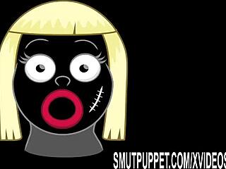 Experienced Blonde Chokes on Monster BBC in Smut Puppet Compilation?