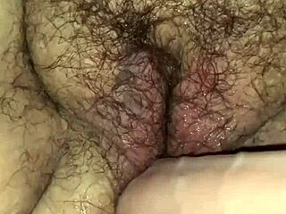 Hairy BBW milf pussy fisted till massive squirting explosion!