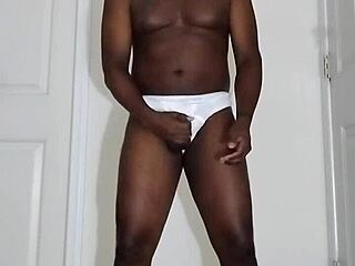 First Masturbation In Months? White Underwear Solo Tease!