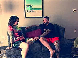 Amateur step-sis screams in rough bareback missionary fuck