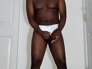 First Masturbation In Months? White Underwear Solo Tease!