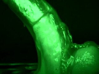 sticky latex glove dildo tease handjob slimy cumshot