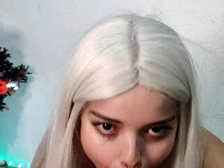 intense halloween deepthroat makes wellington explode in witch's mouth