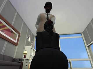 Indian Boss Pounds Arab Secretary STOCKINGS At Work!