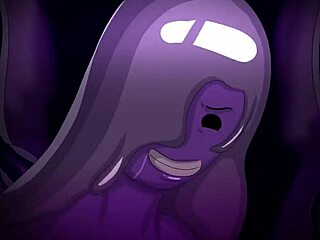 Princess Bubblegum Gags on Monster Cock in Big Tits Threesome