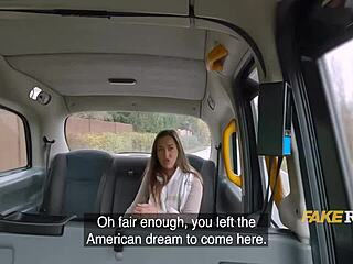 British Girl Pays Taxi Fare with Backseat Fuck