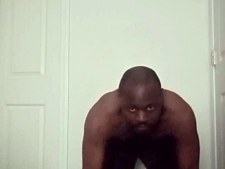 scorpio babe sips tea during intense ass workout session