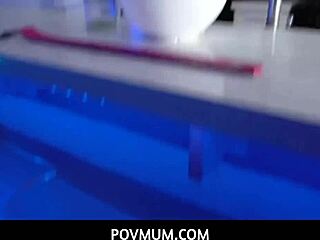 lucky stepson with monster cock deepthroats and fucks povmum ashley fires stepmom pussy