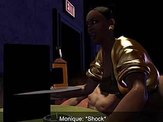 Sst ebony milf deepthroats big black cock at triangle club night