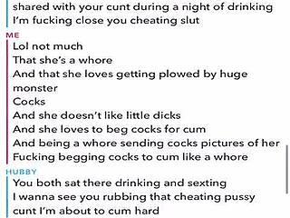 sexting my husband while cuckolding him on snapchat chat