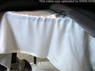 wife bound in leather gloves heels feels deep despair humiliating pee bondage