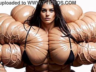 pump factory pumps natasha's muscles to massive limits