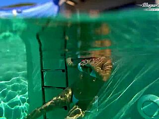 all natural milf julia north takes underwater anal pounding in pool