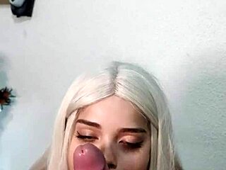 intense halloween deepthroat makes wellington explode in witch's mouth