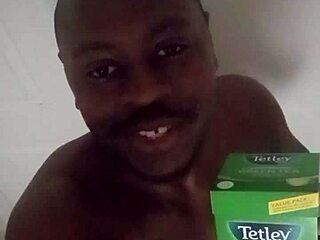 scorpio babe sips tea during intense ass workout session