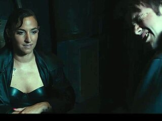 i freeze amirah adara in leather for bdsm face domination