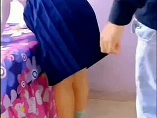 horny mexican students fuck raw in family living room