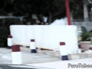 Glamcore Teen Facialized After Fake Instructor Outdoor Fuck