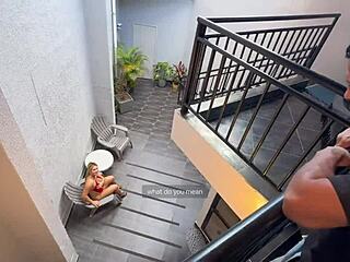 my blonde colombian stepmom milf loves my bbc creampie fucking