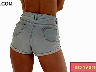 my sexy danish ass shakes in tight jean shorts