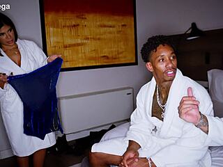 Sheila Ortega Gags on Snakes Barcelona's Monster Black Cock in Bedroom Deepthroat