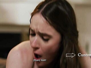 busty nanny spanks and squirts on bratty teen in wild lesbian punishment fuck!!