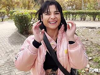 😍 Putalocura Nadja hot tattooed Spanish teen swallows Torbe's load after steamy pillada fuck 🔥