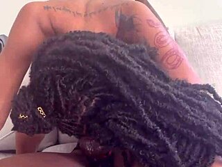 Redbone Grinds Hard on That Strap-On Till She Explodes!