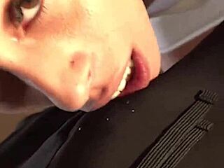 wake up to petite candie cross's homemade pov blowjob delight