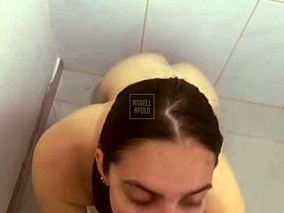 shower blowjobs feel so damn good with cute latina