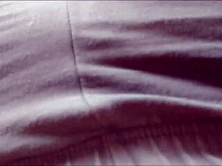 amateur babe masturbates pussy to orgasm while watching homemade porn