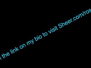 Tongue Creampies Roselialuve's Big Tits Pussy