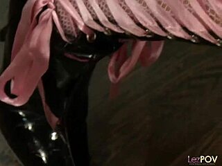 Big Tits Lesbians Start Anal Fucking Once Tops Come Off