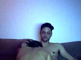 Sucking hard with butt plug in