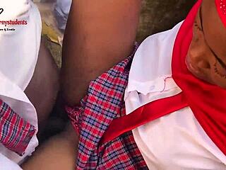 Naughty Schoolgirl Tempts Senior with Big Black Cock After Class
