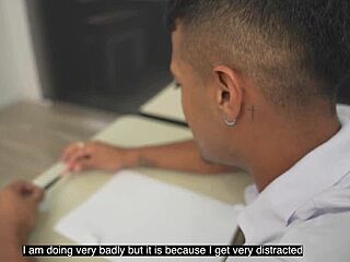 teacher trades hard classroom fuck to pass my subject