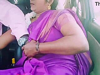 indian housewife in saree gives car driver handjob rimjob with dirty telugu talk