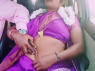 indian housewife in saree gives car driver handjob rimjob with dirty telugu talk