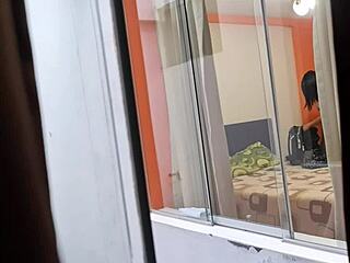 watching my colombian neighbor fuck her boyfriend